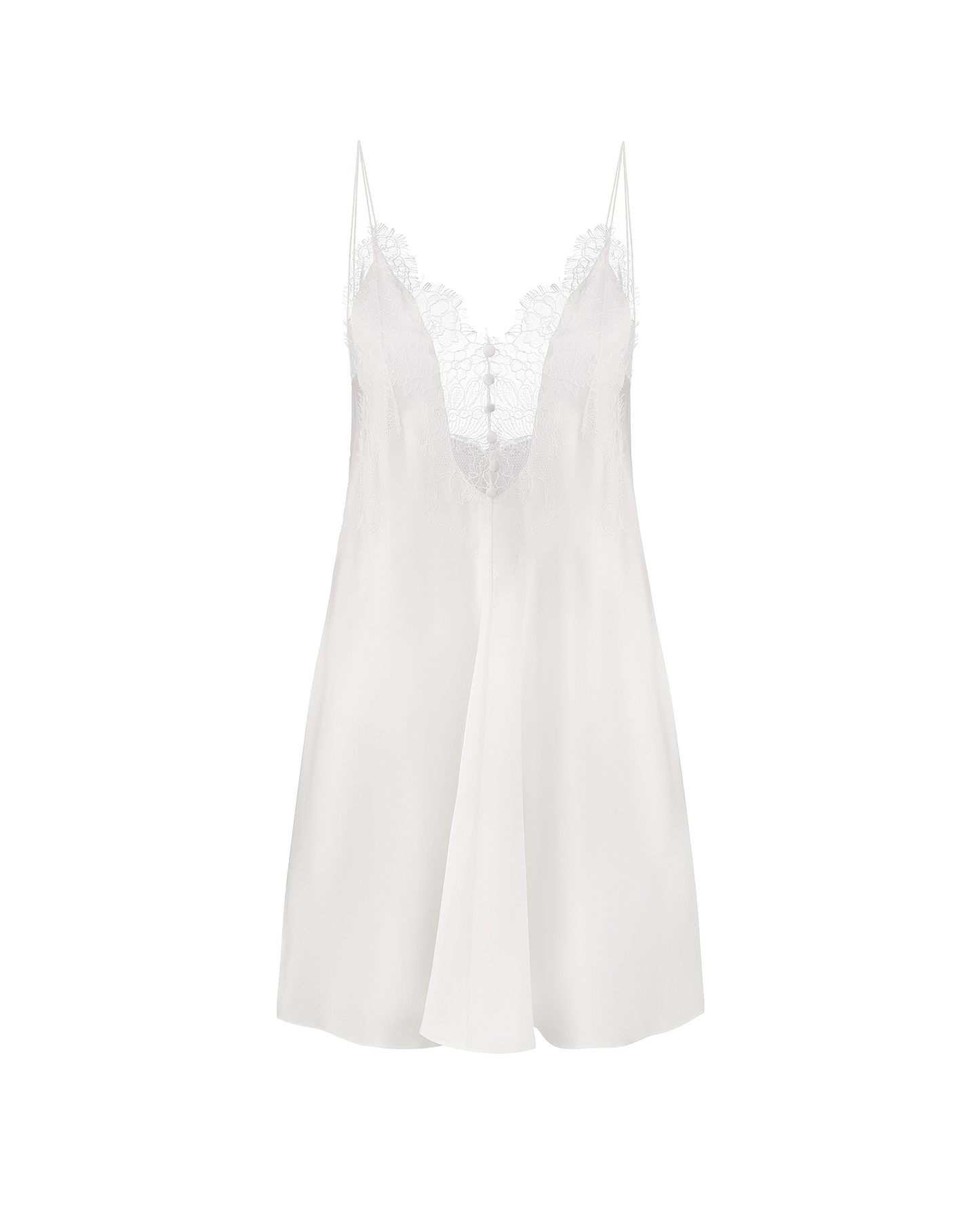 Шовкова сукня міні з мереживом
 