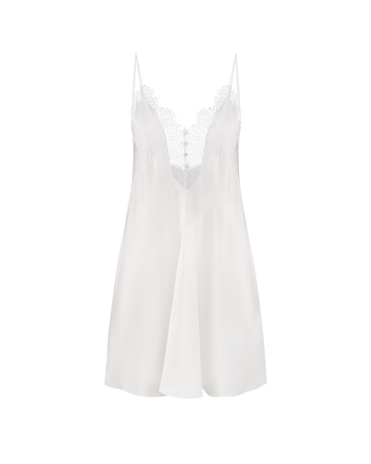 Шовкова сукня міні з мереживом
 