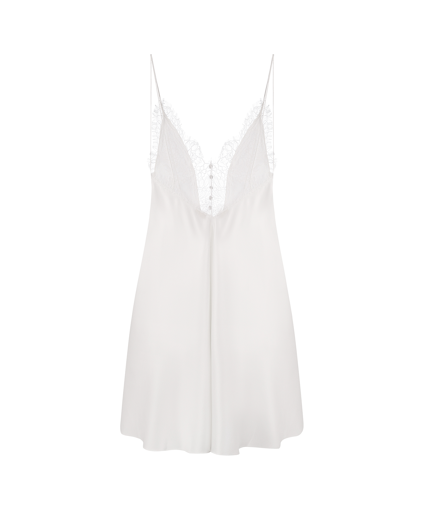 Шовкова сукня міні з мереживом
 