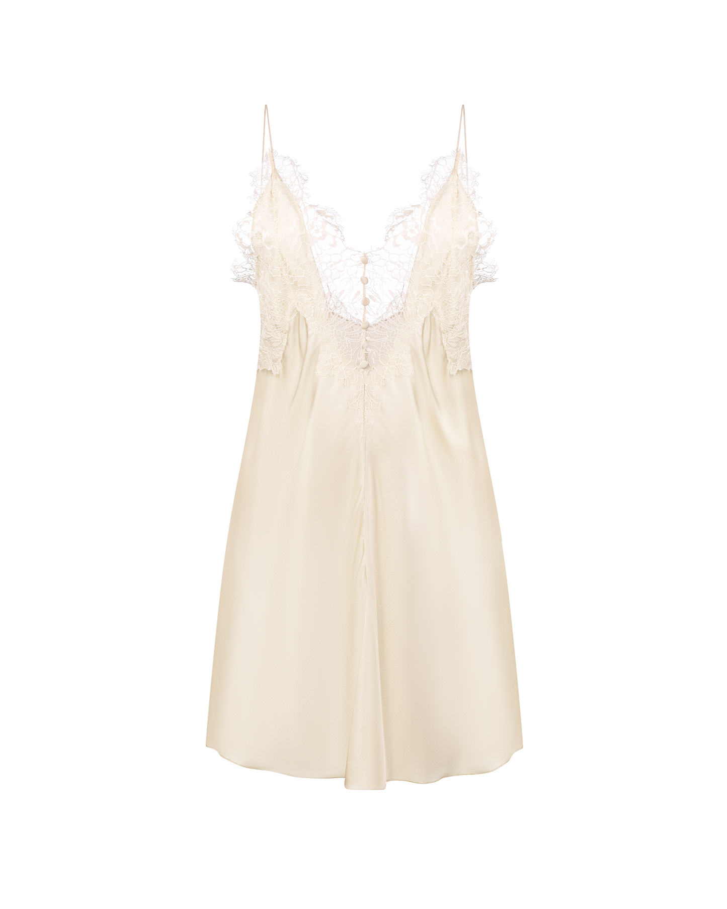 Шовкова сукня міні з мереживом
 