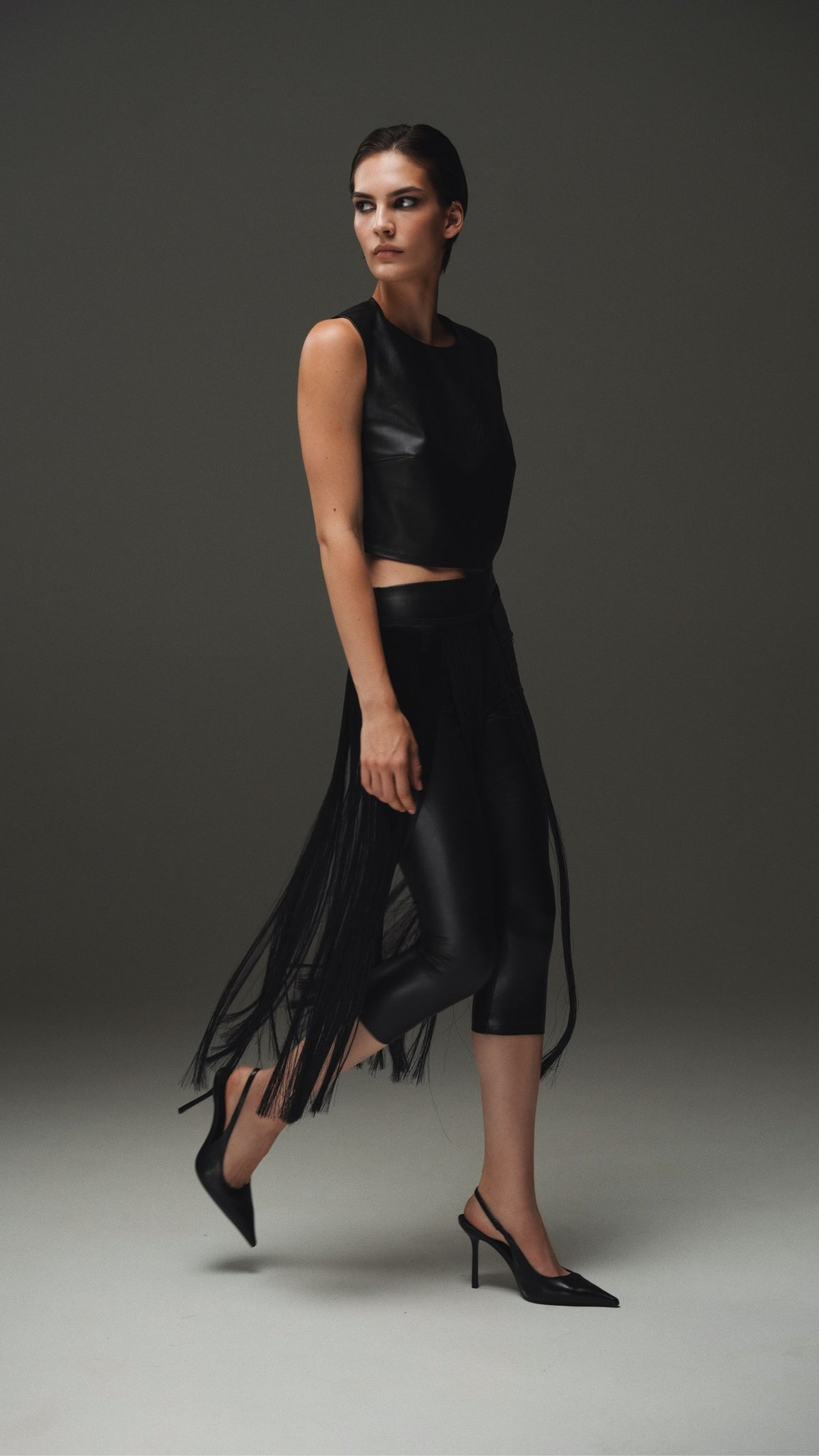 Капрі з vegan leather