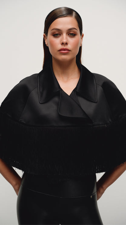 Fringed cape