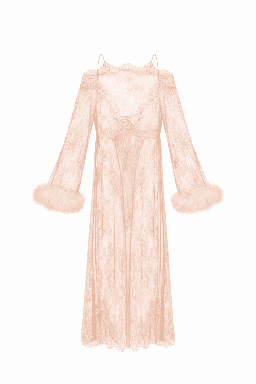 Мереживна накидка з пірʼям