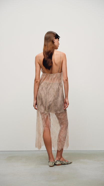 Lace midi dress
