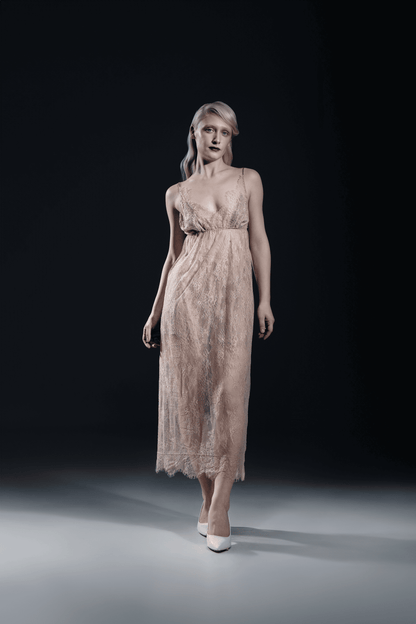 Lace midi dress