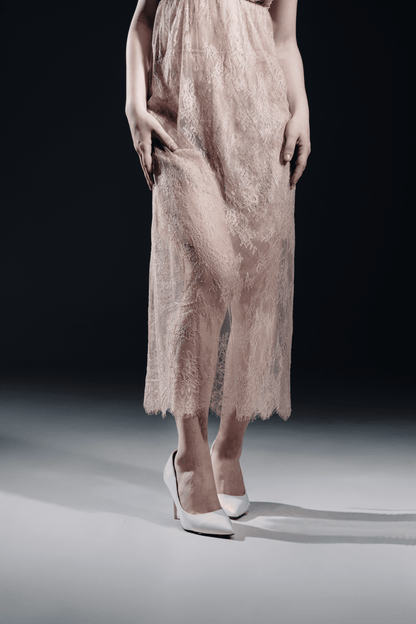 Lace midi dress