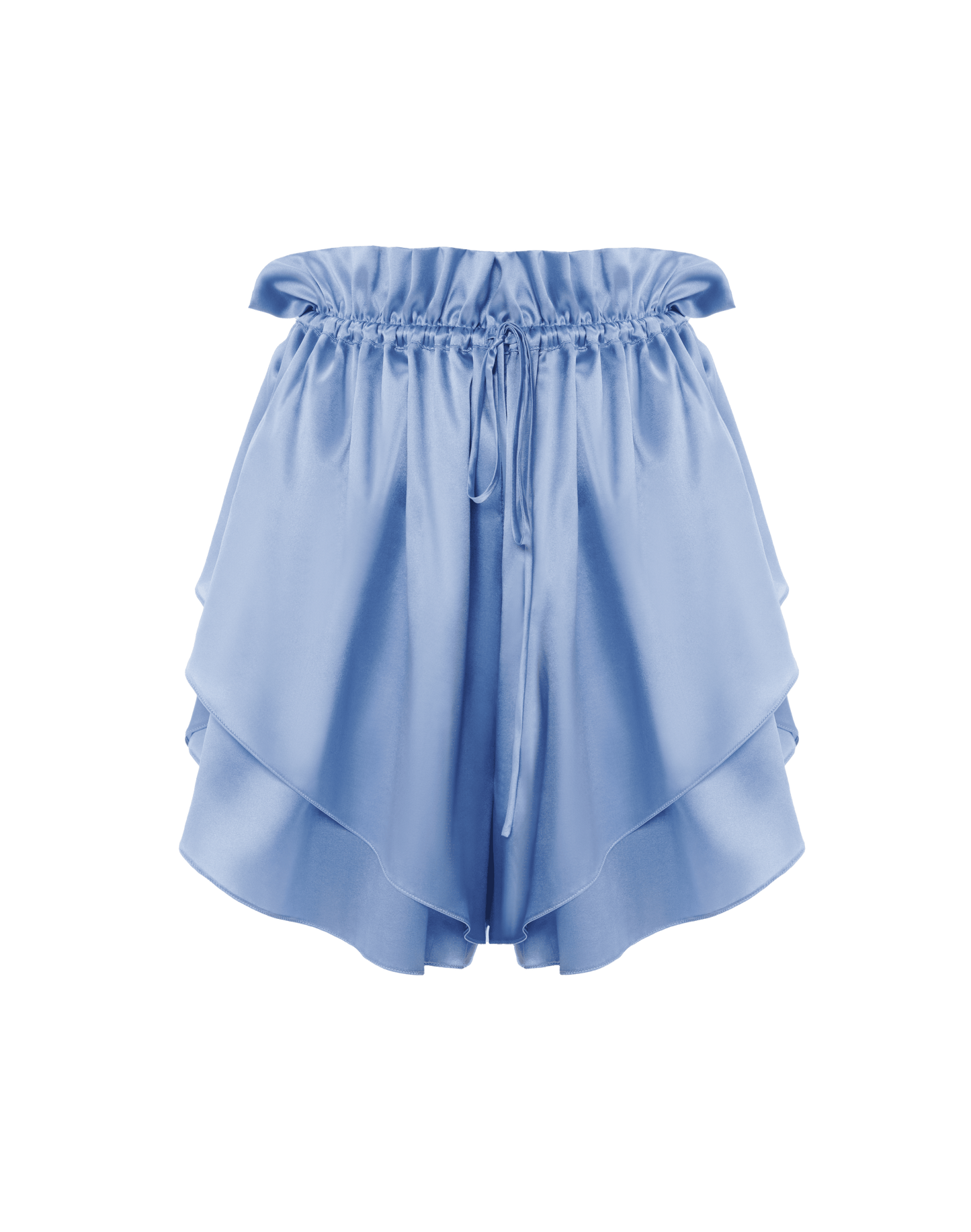Multilayer silk shorts