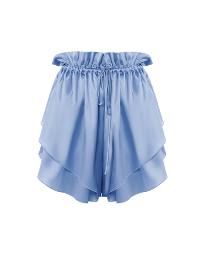 Multilayer silk shorts