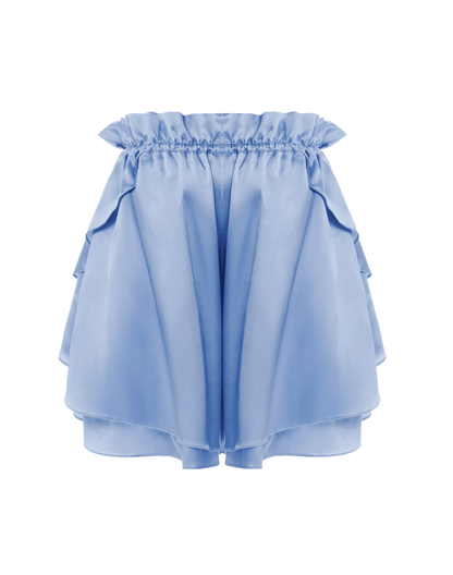 Multilayer silk shorts