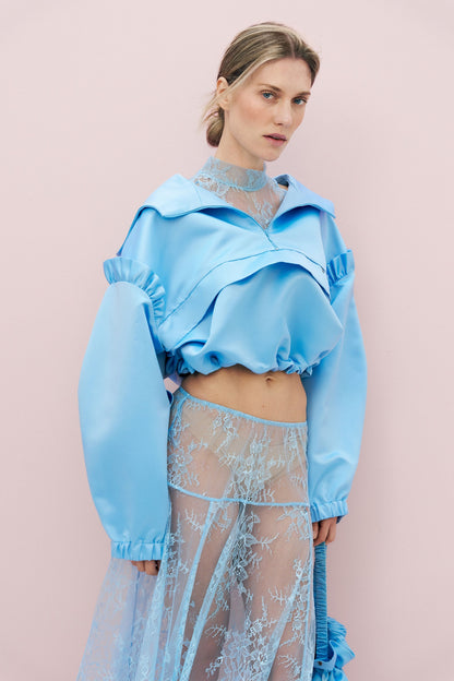 Satin hoodie