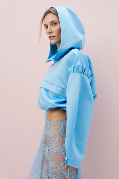 Satin hoodie