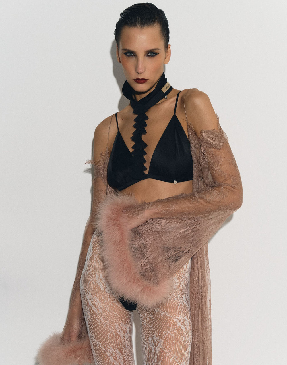 Шовковий комір-краватка