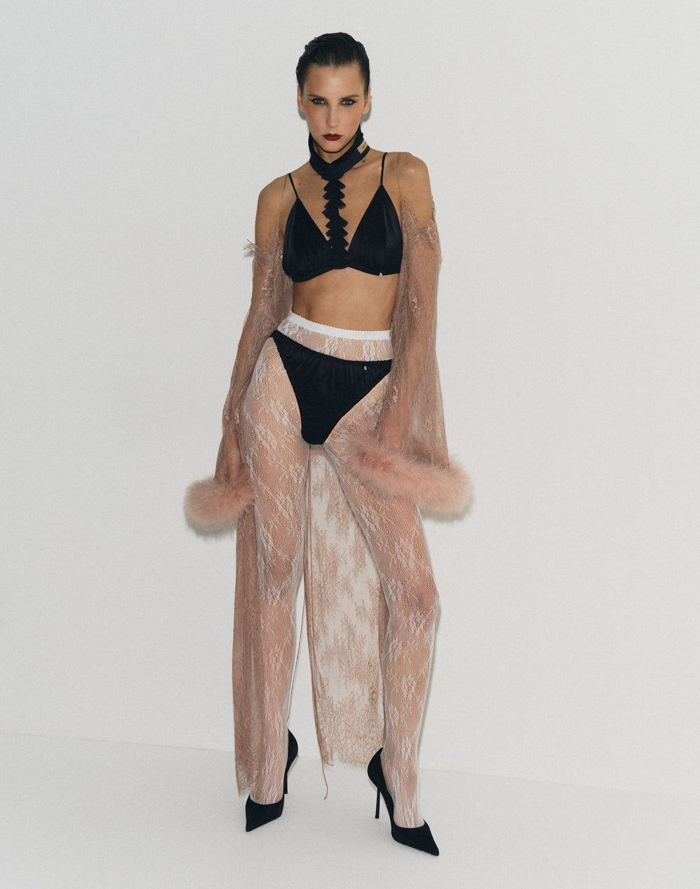 Шовковий комір-краватка