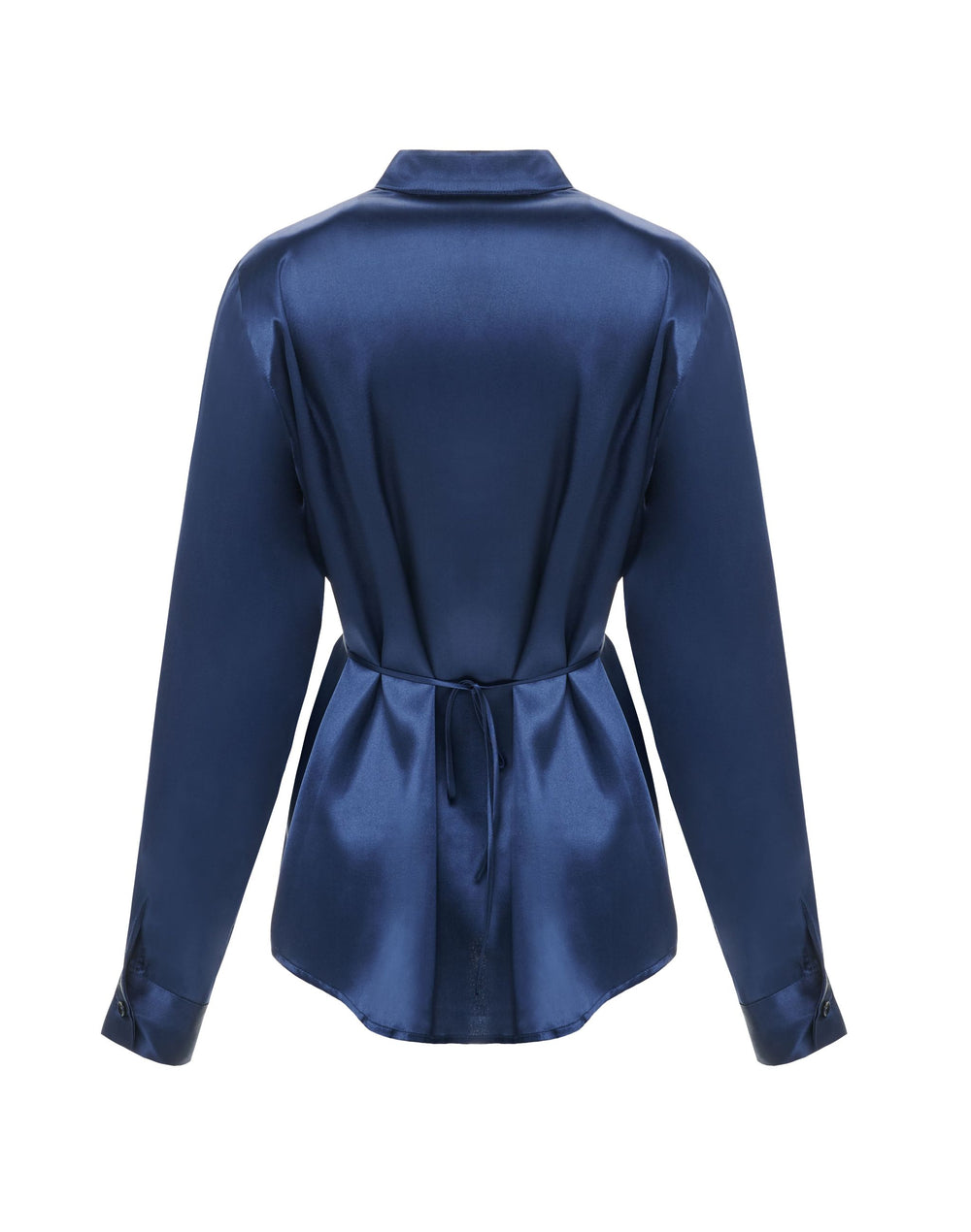 Сорочка шовкова зі стійкою