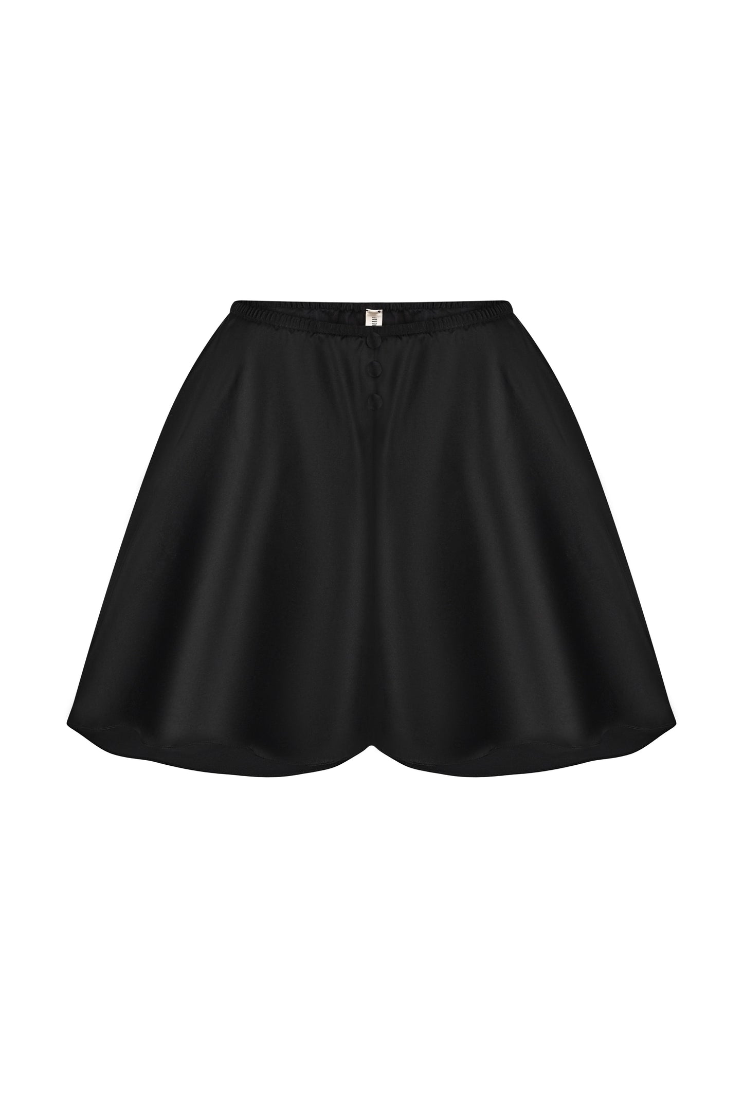 Silk shorts with buttons
