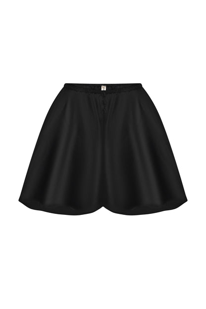 Silk shorts with buttons