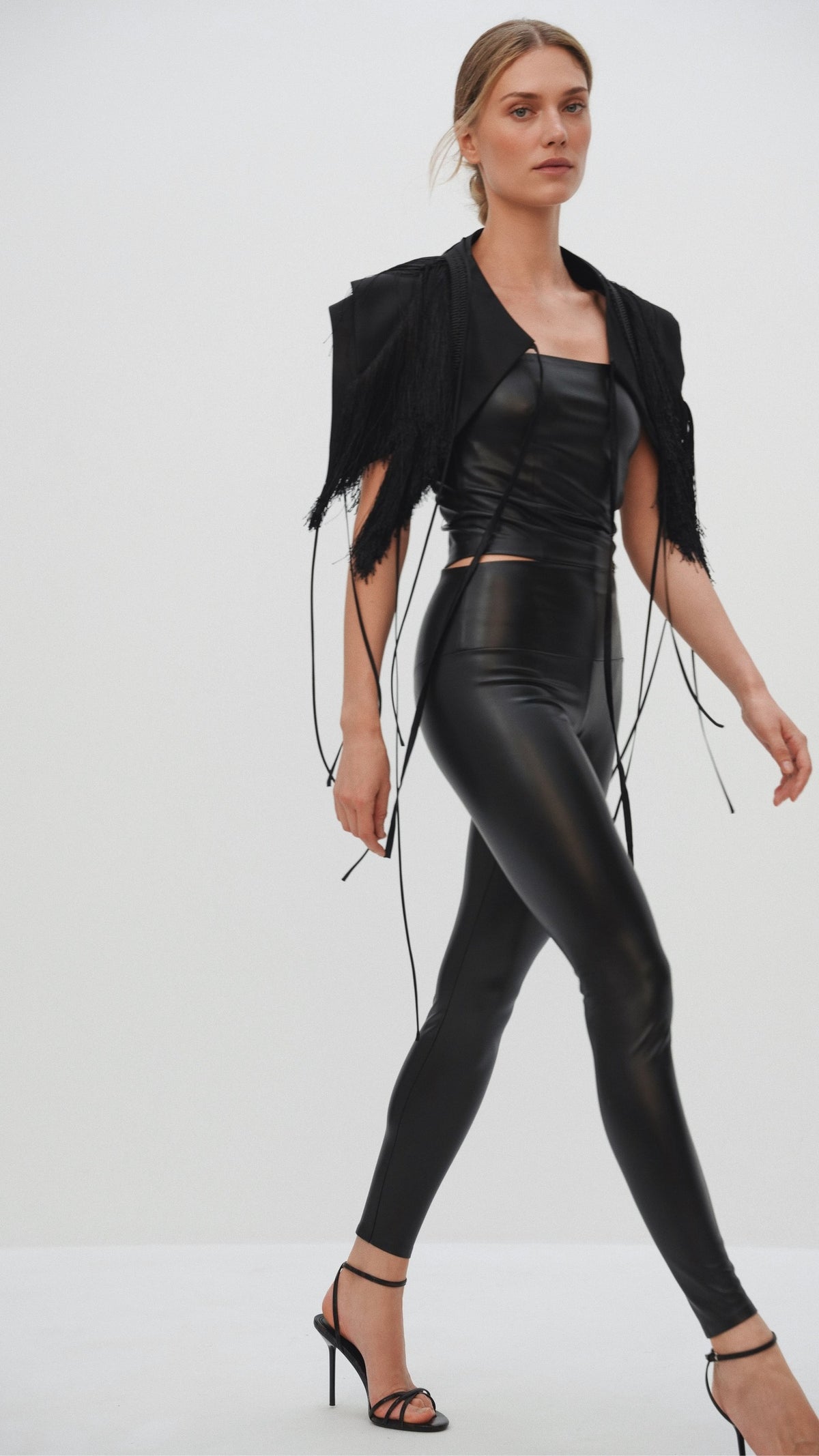 Vegan leather leggings