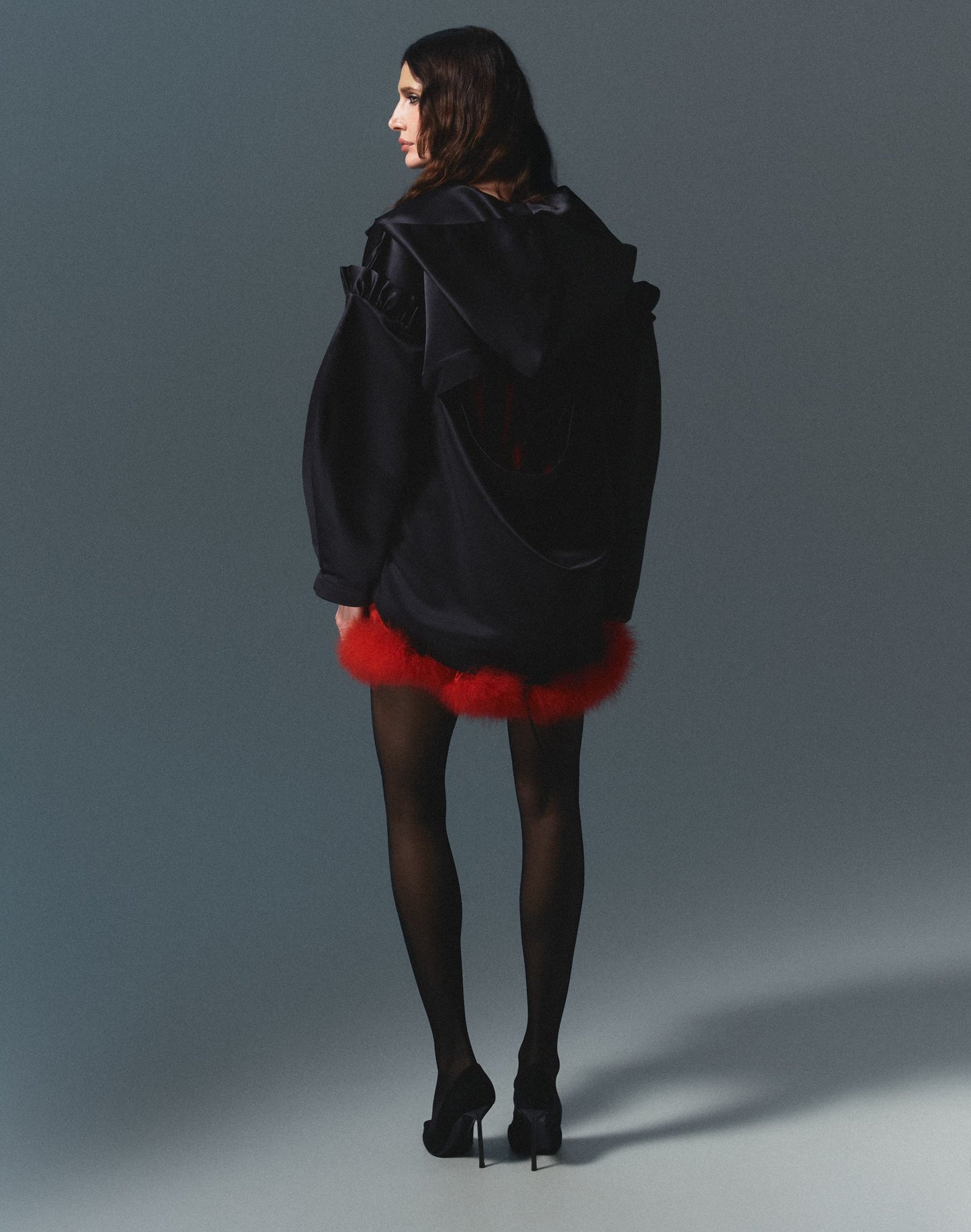 Hoodie satin
