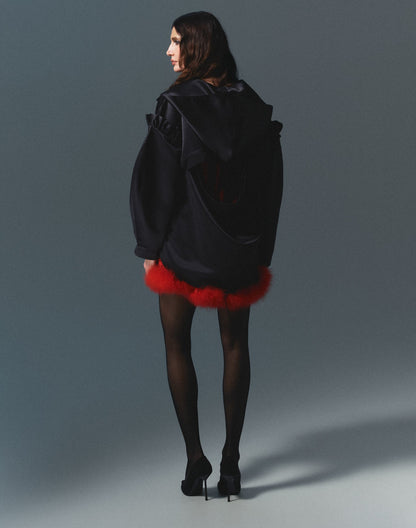 Hoodie satin