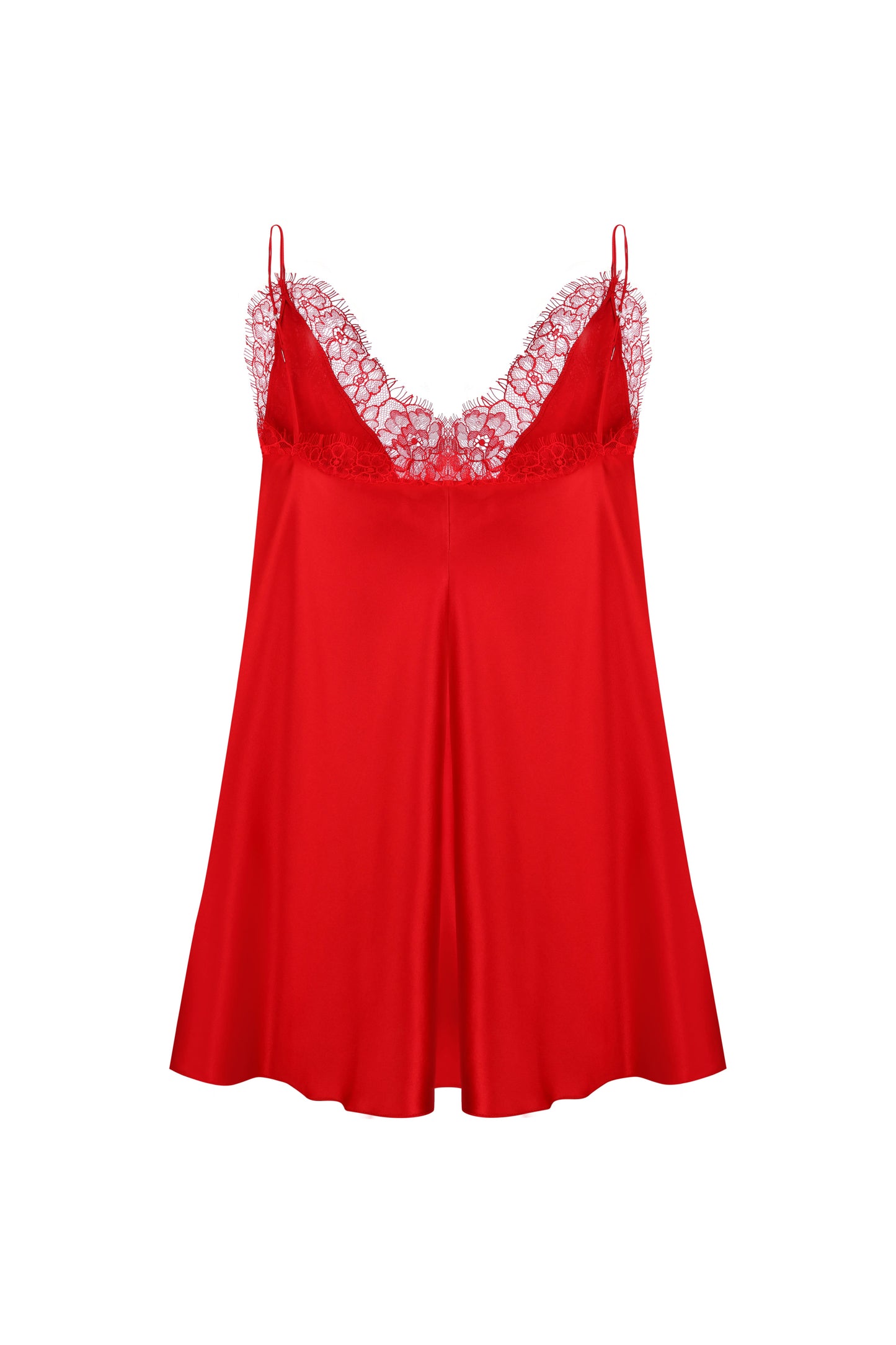 Silk top with lace